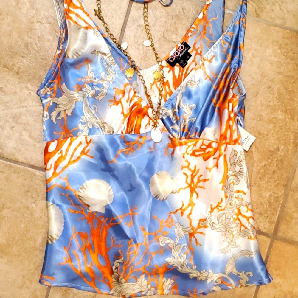 Sea print tank top